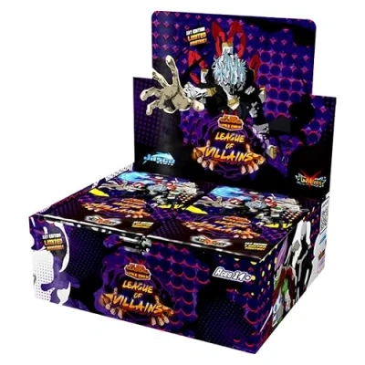 Imagen de My Hero Academia CCG Series 4: League of Villains Booster Display (24 packs) Inglés + Heartforcards® Protección de envío