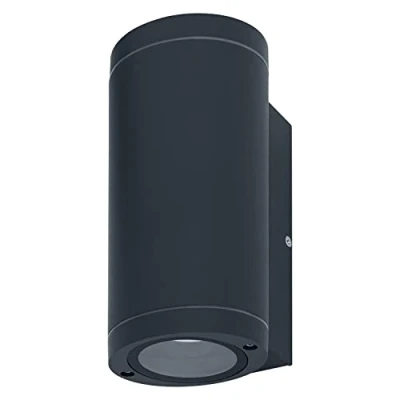 Imagen de LEDVANCE LED Wandleuchte für 2x GU10 Leuchtmittel, Design Leuchte Aussen, 2 seitige indirekte Beleuchtung, aus hochwertigem Aluminium in dunkelgrau, ENDURA BEAM Wall UpDown