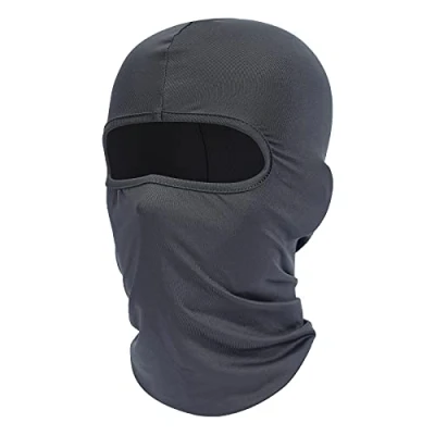 Imagen de fuinloth Máscara de pasamontañas, bufanda verano para el cuello, protector UV, esquí motocicleta hombre y mujer Gris oscuro, Talla única