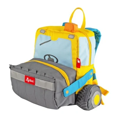 Imagen de Sigikid Mochila para niños, Amarillo/Cargadora de ruedas, small, Casual