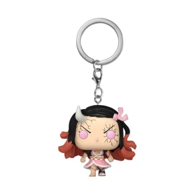 Imagen de Funko Pop! Keychain: DS Nezuko Kamado (Demon Form) Demon Slayer Minifigura de Vinilo Coleccionable Llavero Original Relleno Calcetines Idea Regalo Mercancia Oficial Anime Fans