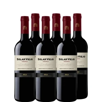 Imagen de Solar Viejo Crianza Rioja 750 ml Pack de 6 botellas 4500ml