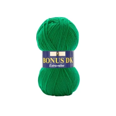 Imagen de Hayfield Lana de Tejido Doble Bonus DK (100 g), Hilo, Esmeralda, 19 x 9 cm
