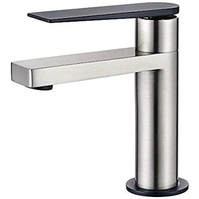 Imagen de GRIFEMA G11001A Grifo de Lavabo Latón Metal Gris/Negro, 3/9 pulgada [Exclusivo en Amazon]