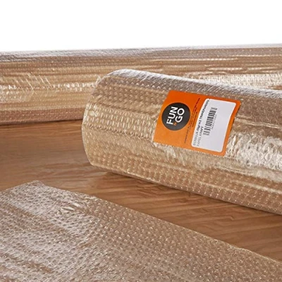 Imagen de FUN AND GO 47223 Burbuja Transparente + Papel Kraft, 1.20 x 5 M