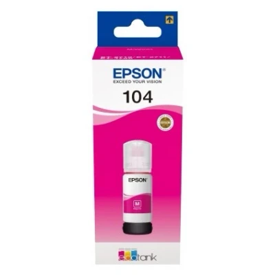 Imagen de Botella de tinta Epson 104 EcoTank, Compatible con ET 2865 / 2876 1810, 65 ml, Magenta