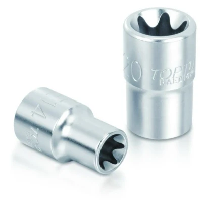 Imagen de TOPTUL BAED0810 Piezas insertables de llave cubo 1/4 E10 Acero cromo vanadio Perfil en E
