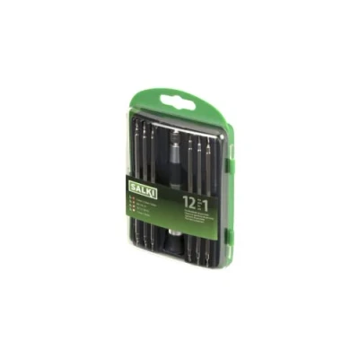 Imagen de SALKI Juego 12 en 1 Destornilladores de Precisión Kit Herramientas 7 Piezas, para Bricolaje, Reparación Productos Electrónica, Relojes, Gafas