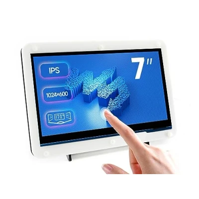 Imagen de Waveshare 7 Inch Display for Raspberry Pi 4 Capacitive Touchscreen HDMI LCD (C) 1024x600 Resolution IPS with 170 View Angle Support All Pi/Windows 10/8.1/8/7 PC Monitor Low Power Case