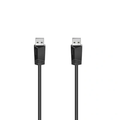 Imagen de Cable USB Hama 00200601, 1.5 m, De a A, 2.0, 480 MBit/s, Doble protección, Negro