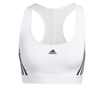 Imagen de adidas Performance Sujetadores deportivos con sujeción media, Mujer, Talla: XXSxA C, White/black