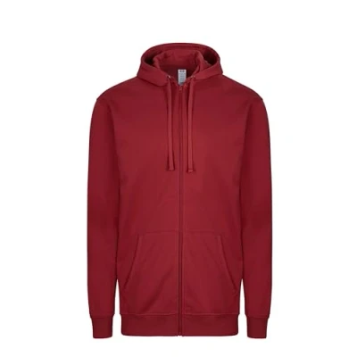 Imagen de Mukua Byron; Sudadera unisex con cremallera y capucha; color Crimson; talla L