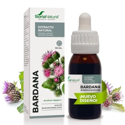 Imagen de Soria Natural Bardana Extracto Favorece la Acción Diurética, Apoya Depuración del Organismo 100% Puro Suplemento de Potente Diurético Botella 50 ml