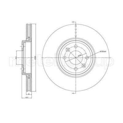 Imagen de Disco de freno METELLI 23 0829C