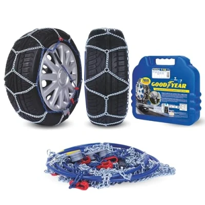 Imagen de Goodyear 77956 &quot;G7&quot; Cadenas de nieve 7 mm para coche, Talla 110, Primera calidad Homologación TUV y GS ÖNORM