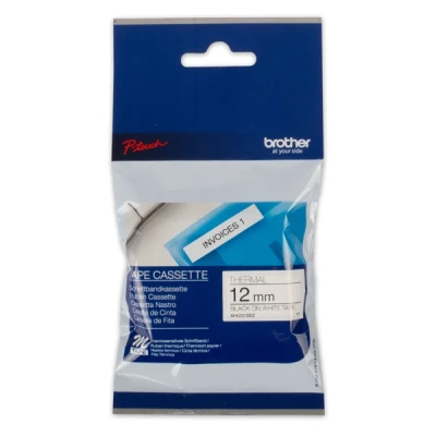Imagen de Brother M K231SBZ Negro sobre blanco Rollo (1,2 cm x 4 m) 1 cassette(s) blister cinta no laminada para P Touch PT 55, 65, 75, 80, 85, BB4, M95