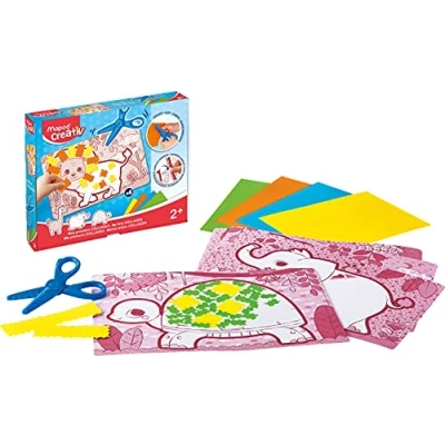 Imagen de Maped Creativ Early Age My First Collages Kit de corte y pegamento, diseño variado, actividades divertidas para niños a partir 2 años