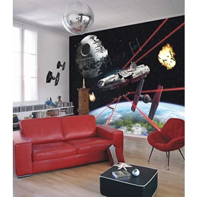 Imagen de Komar 1 &quot;Star Wars Millennium Falcon de Papel Pintado de, Multicolor, 8