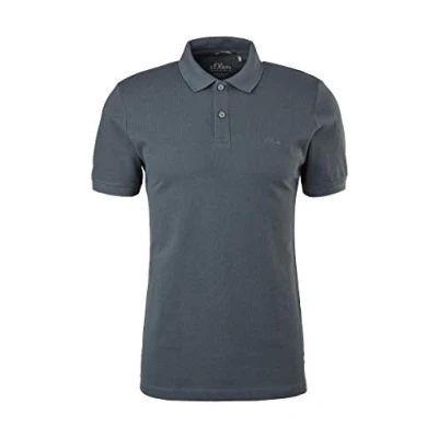 Imagen de s.Oliver Poloshirt 03.899.35 Camisa de Polo, Gris (Grey Clear), L para Hombre