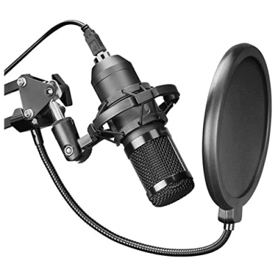 Imagen de Mars Gaming MMICPRO, Micrófono PC USB, Condensador, Ultra Alta Definición Streamings, ASMR, Negro