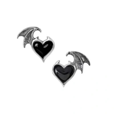 Imagen de Alchemy Gothic BlackSoul Mujer Set de Pendientes Plateado Peltre