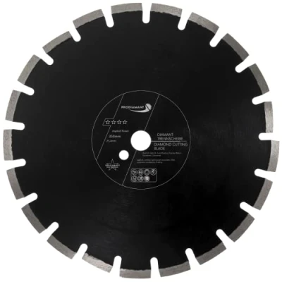 Imagen de PRODIAMANT Disco de corte diamantado 350 mm x 25,4 abrasivo para asfalto, solado, hormigón ligero, fresco, arenisca y arcilla refractaria