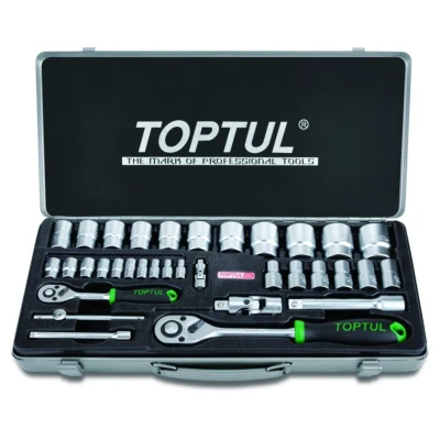Imagen de TOPTUL GABW3103 Kit de puntas tornillo Maleta plástico 31