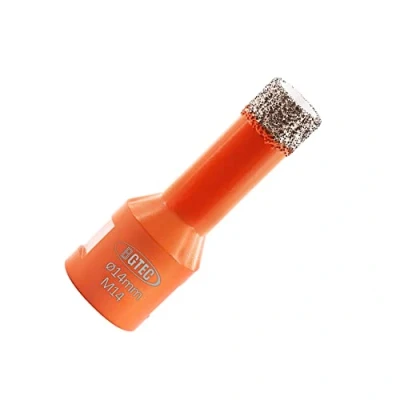 Imagen de BGTEC Brocas de Núcleo Diamante Seco para Baldosas Porcelana, Mármol, Cerámica, Ladrillo con Rosca M14 14 mm Diámetro