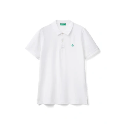 Imagen de United Colors of Benetton Short Sleeve WITH LOGO Patch ON LEFT Breast Polo, Hombre, Talla: XL, White