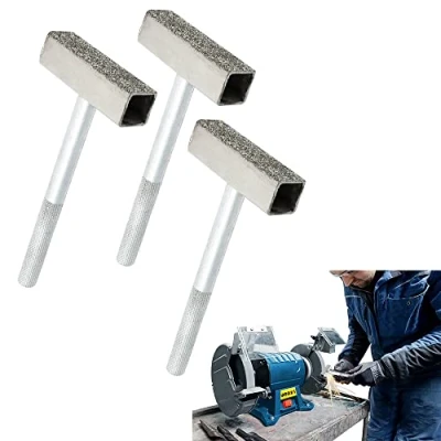 Imagen de OTTYMO 3 Pcs Rectificador de Muelas Diamantado Piedra Rectificadora Muela Tocador Abrasiva en Forma T Aparador Diamante para Rectificar y Restaurar las Molas 45x92cm