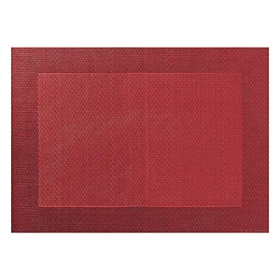 Imagen de ASA Selection X Mas Tischset Granatapfelrot mit gewebtem Rand 46x33 cm
