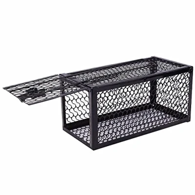 Imagen de Trampas Para Ratones Sin Muerte Jaula Trampa De Ratón Reutilizable Ratonera Interiores Y Exteriores Hogar, Ático, Cocina,Control Roedores ( Size : Black (24cm 11cm) )