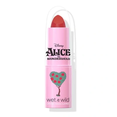 Imagen de Wet n Wild Alice nel Paese delle Meraviglie, Rossetto Pigmentato a Lunga Durata con Finish Satinato Setoso, Arricchito Vitamina E, Tonalità Painted Roses