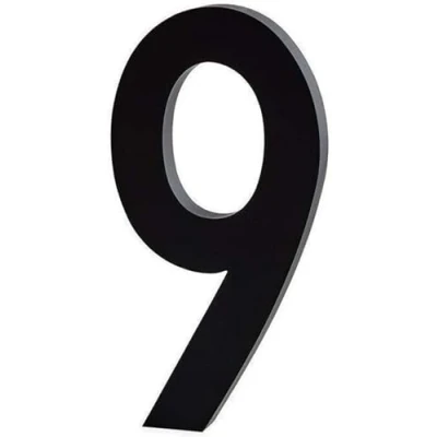 Imagen de Design Letters 302020109 Números de casa aluminio (0 9), color negro