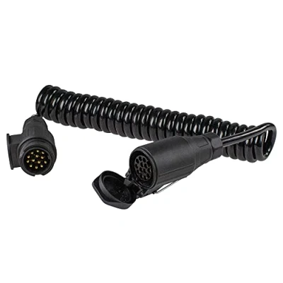 Imagen de as Schwabe cable alargador de 12 V para exterior y caravana, adaptador 3 m, conector 13 pines caravana autocaravana, IP44, color negro I 62476