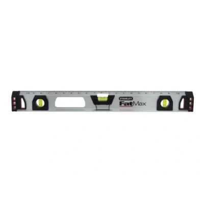Imagen de STANLEY FATMAX Nivel Magnético 120cm, Aluminio Resistente y Ligero, 3 Burbujas de Visibilidad, Precisión +/ 0,5mm, Regla Integrada, Extremos Protegidos, 1 43 556