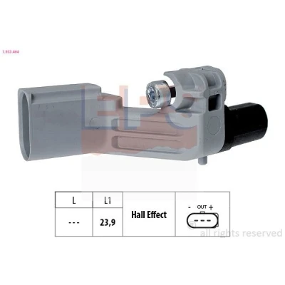 Imagen de EPS 1.953.464 Sensor de Cigueñal Made in Italy OE Equivalent VOLKSWAGEN: Golf 5, Polo IV Hatchback, Multivan 5 (7HM, SEAT: Ibiza 3
