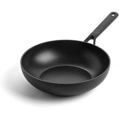 Imagen de KitchenAid Classic Forged Wok Clásico de Cerámica Antiadherente Anodizada Dura 28 cm/3,6 litros, Sin PFAS, Apta para Inducción, Horno, Lavavajillas, Negro