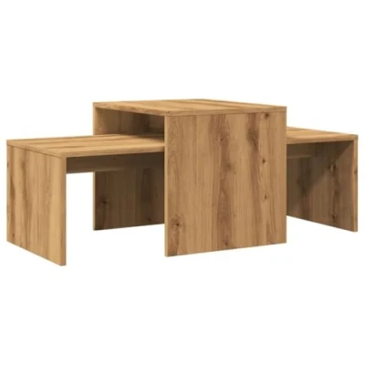 Imagen de vidaXL Mesa de Centro Madera ingeniería Roble Artisan 100x48x40 cm
