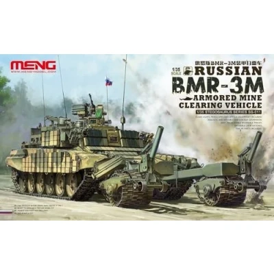 Imagen de MENG SS 4 Ejército Modelo 1:35 Vehículo blindado Ruso BMR 3M de Limpieza Minas, Color Verde Militar, 308x109mm (SS 011)