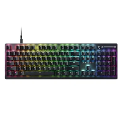 Imagen de Razer DeathStalker V2 (Interruptor Rojo) Teclado óptico para Juegos de Perfil bajo (interruptores ópticos lineales, Cable Tipo C Desmontable, Teclas grabadas con láser, Cromo RGB) diseño del Reino