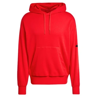 Imagen de adidas Sportswear Essentials Loosefit 3 BAR Jersey con capucha Pure ruby black, Hombre, Talla: Small, black