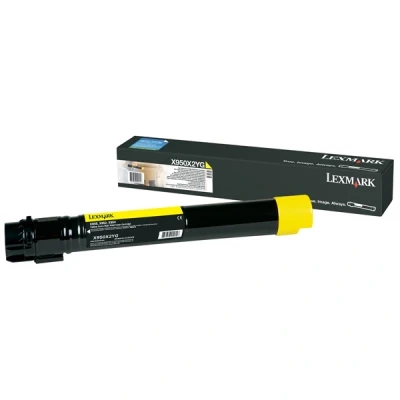 Imagen de Lexmark X950X2YG Tóner para X 950 DE/DHE/952 DE/DHE/DTE/954 DE/DHE, 24000 páginas, amarillo