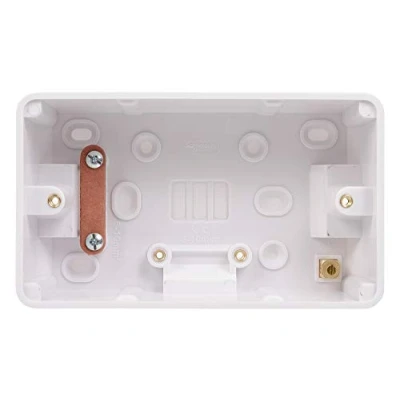 Imagen de Schneider Electric Lisse GGBL9247 Caja de doble superficie, 40 mm profundidad, color blanco