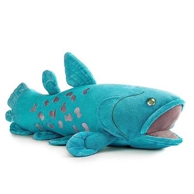 Imagen de lilizzhoumax Pez celacanto Peluche 38cm/15 Lindas muñecas De Relleno roedores Lindo Suave Juguetes Animales Salvajes Azul