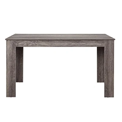 Imagen de [en.casa] Mesa de Comedor Nora para 6 Personas Cocina Rectangular Tablero 2 Piezas Estable MDF Chapado 140 x 90 77 cm Efecto Roble Antiguo
