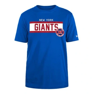Imagen de New YORK GIANTS Era Cap NFL Camiseta Regular de Tinta Alta Densidad Serigrafiada Frontal gráfico Original del Equipo, Color Unisex, Azul