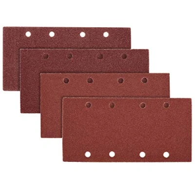 Imagen de Navaris Set de 25x papel lija Papeles para lijadora rectangular banda 93 x 187 MM 10 unidades grano P100 y 5 P40 P60 P80