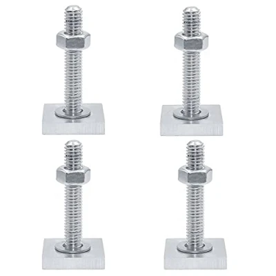 Imagen de Nuyoah Tornillos Baca Adaptador de Pista en T Tornillo M6 20 x mm Track Adapter 4pz con Tuercas y Arandelas para Ranura Caja Techo el Portabicicletas (4)