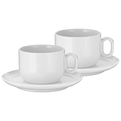 Imagen de WMF 695949440 Taza de café Grande (160 ml, Porcelana), Color Blanco